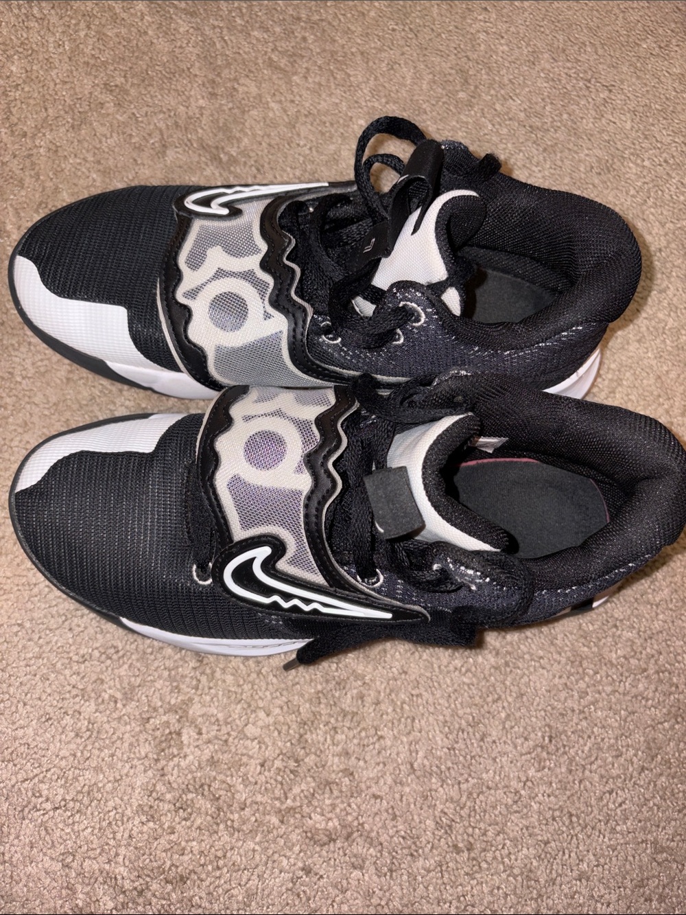 Nike Black and White Athletic Shoes